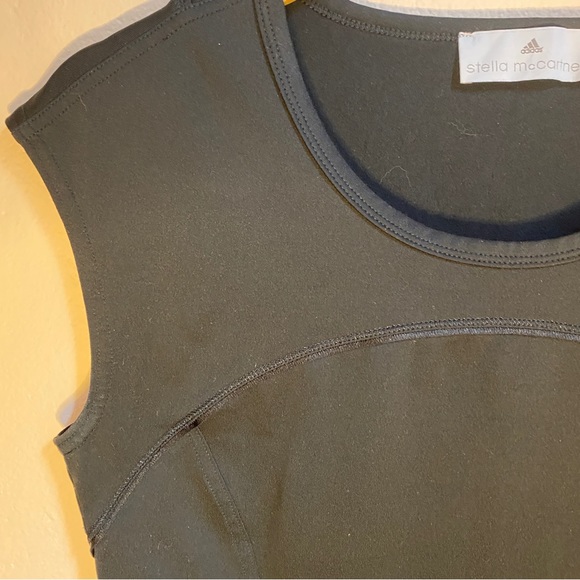 Adidas Stella McCartney Womens Black Sleeveless Shirt Top size M - Picture 9 of 11
